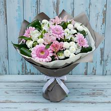 Букет цветов из:  Герберы, Альстромерии и Хризантемы в Каясуле