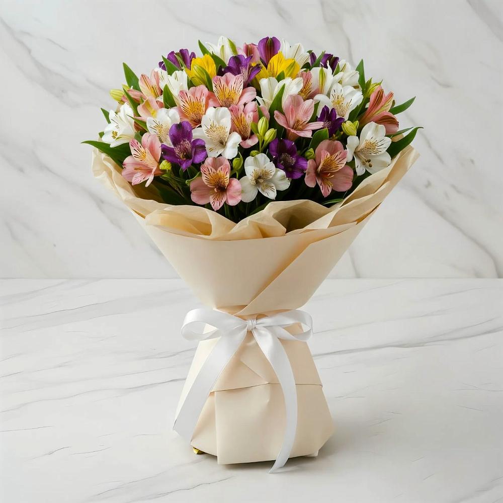 Букет цветов из: Альстромерии в Каясуле