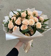 Букет Кремовые розы Латте в Каясуле