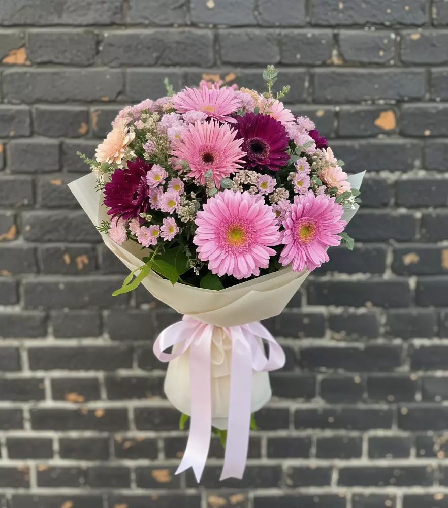 Букет цветов из: Герберы и Хризантемы в Каясуле