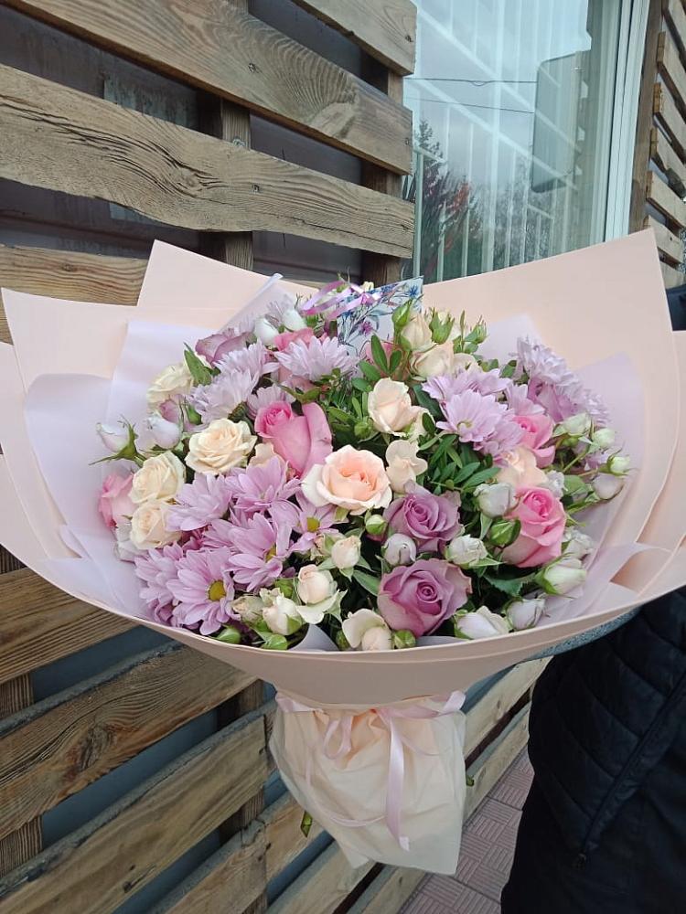 Букет цветов из: Розы и Хризантемы в Каясуле