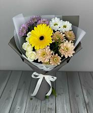 Букет цветов из:  Розы, Герберы и Хризантемы в Каясуле