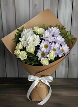 Букет цветов из:  Хризантемы и Розы в Каясуле