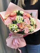 Букет цветов из:  Гвоздики, Розы и Хризантемы в Каясуле
