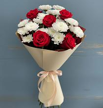 Букет цветов из:  Розы и Хризантемы в Каясуле