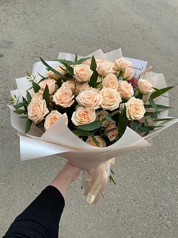 Букет Кремовые розы Латте в Каясуле