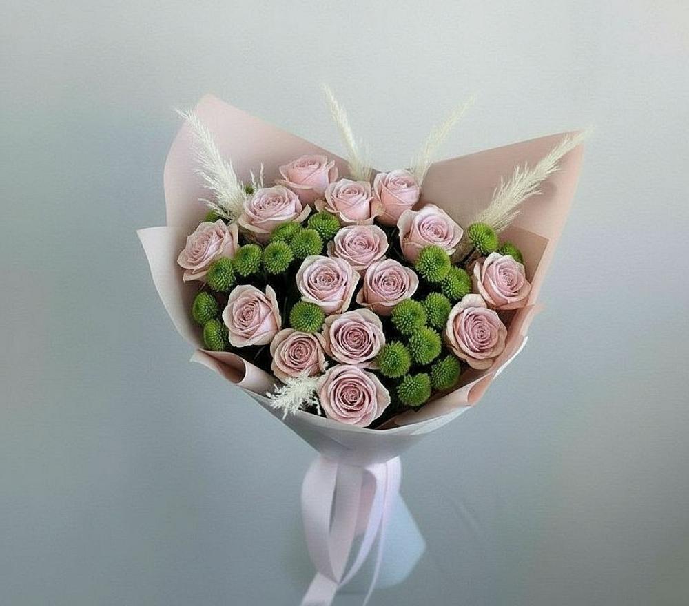 Букет цветов из: Розы и Хризантемы в Каясуле