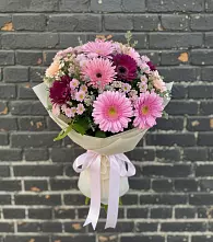 Букет цветов из:  Герберы и Хризантемы в Каясуле