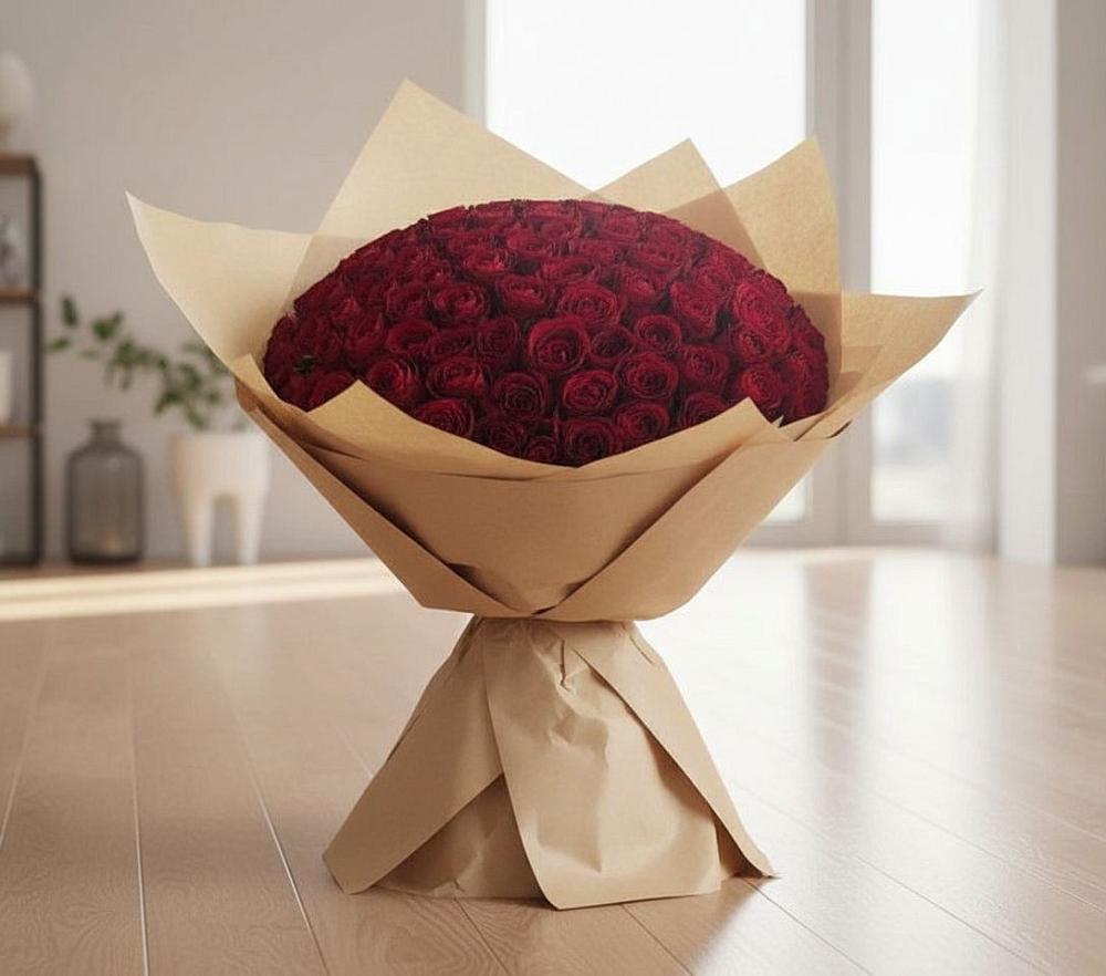Букет 101 Красная роза в Каясуле