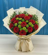 Букет цветов из:  Розы и Хризантемы в Каясуле