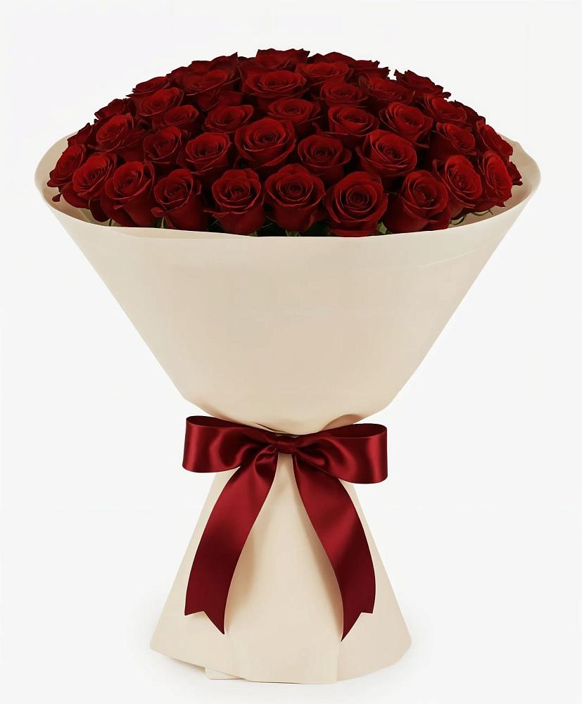 Букет 101 Бордовая роза Блэк Бакарра в Каясуле